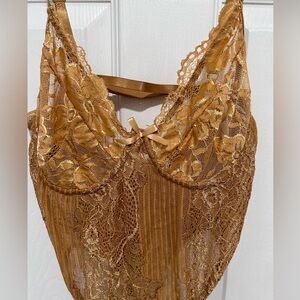 Sheer Lace Lingerie Bodusuit